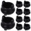 48Pcs Black ABS Miniature Witch Cauldron Storage Pots for Halloween 3