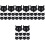 48Pcs Black ABS Miniature Witch Cauldron Storage Pots for Halloween 5