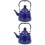 2Pcs Blue Enamel Teakettle Durable Water Boiling Kettle for Kitchen 5