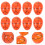 24Pcs Plastic Fillable Easter Eggs Chocolate Color Reusable Gift Boxes 11