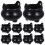 48Pcs Black ABS Miniature Witch Cauldron Storage Pots for Halloween 2