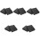 10Pièces Planches Mousse Noires Légeres Pour 4