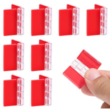 8PCS SelfAdhesive Clear Acrylic Hinges 35x25mm Transparent Folding Continuous Piano Hinges for Aquarium Lid Display Case