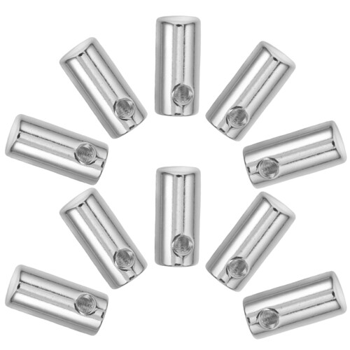 40Pcs Silver Cord Locks for Drawstring Backpacks DIY Clothes Use