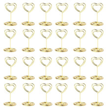 40 Unidades de Suportes para NúMeros de Mesa, Suporte para CartõEs, Clipes de Menu com Nome, Suportes de SinalizaçãO de Mesa para Festa Dourada