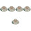 5Pcs Assorted Color Ceramic Tea Bowl Covers Practical Home Use 6