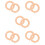 10Pcs Multipurpose Khaki Curtain Rings for Decorative Hanging 10