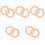 10Pcs Multipurpose Khaki Curtain Rings for Decorative Hanging 5