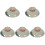 5Pcs Assorted Color Ceramic Tea Bowl Covers Practical Home Use 4