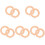 10Pcs Multipurpose Khaki Curtain Rings for Decorative Hanging 4