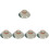 5Pcs Assorted Color Ceramic Tea Bowl Covers Practical Home Use 7