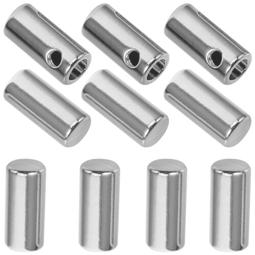 40Pcs Silver Cord Locks for Drawstring Backpacks DIY Clothes Use 1