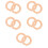 10Pcs Multipurpose Khaki Curtain Rings for Decorative Hanging 9