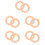 10Pcs Multipurpose Khaki Curtain Rings for Decorative Hanging 8