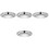 4Pcs Rust-Resistant Stainless Steel Pot Lid Set with Bakelite Knobs 4