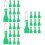 60Pcs Plastic Tools for Scratch Cards Comfortable Green Design 8