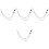 4Pcs Reliable Silver Jean Chains Metal Chains for Pants and Wallets 4