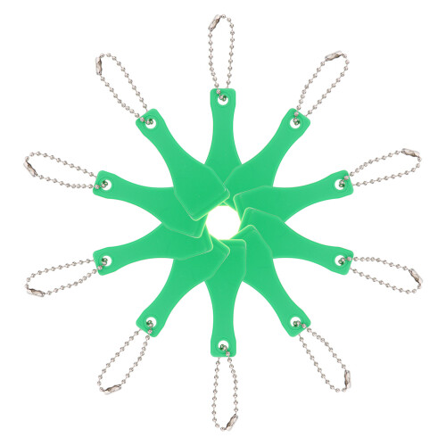 60Pcs Plastic Tools for Scratch Cards Comfortable Green Design 1