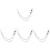 4Pcs Reliable Silver Jean Chains Metal Chains for Pants and Wallets 3