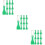 60Pcs Plastic Tools for Scratch Cards Comfortable Green Design 9