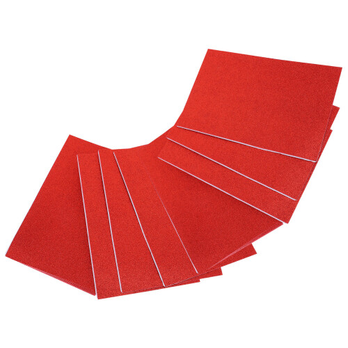 20Pcs Red Glitter Sponge Paper DIY Crafting Sheets Self-Adhesive 1