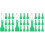 60Pcs Plastic Tools for Scratch Cards Comfortable Green Design 6