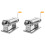 2Pcs Hand Crank Clay Roller Machine Silver Polymer Clay Craft Tool 3