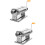 2Pcs Hand Crank Clay Roller Machine Silver Polymer Clay Craft Tool 7