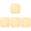 4Pcs Non-Stick Orange Cutting Boards for Kitchen Meat and Fruit Prep 4