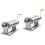 2Pcs Hand Crank Clay Roller Machine Silver Polymer Clay Craft Tool 5