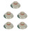 5Pcs Assorted Color Ceramic Tea Bowl Covers Practical Home Use 8