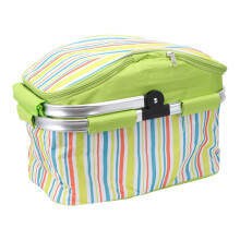 3St Olijfgroene Lunchtas Geïsoleerd Draagbaar Picknickmand