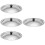 4Pcs Rust-Resistant Stainless Steel Pot Lid Set with Bakelite Knobs 7