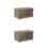 2Pcs Durable Plastic Storage Bin Clear Display Box for Mini Figures 8