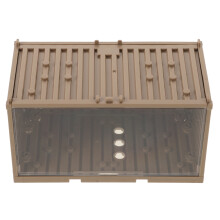 2Pcs Durable Plastic Storage Bin Clear Display Box for Mini Figures