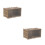 2Pcs Durable Plastic Storage Bin Clear Display Box for Mini Figures 6