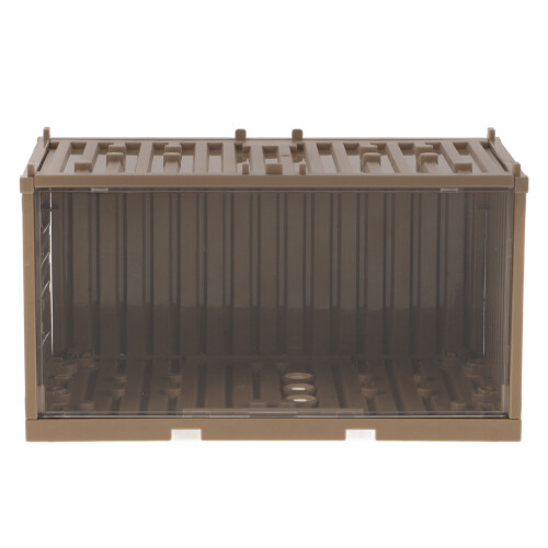 2Pcs Durable Plastic Storage Bin Clear Display Box for Mini Figures 2