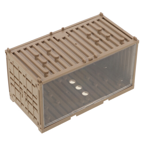 2Pcs Durable Plastic Storage Bin Clear Display Box for Mini Figures 1