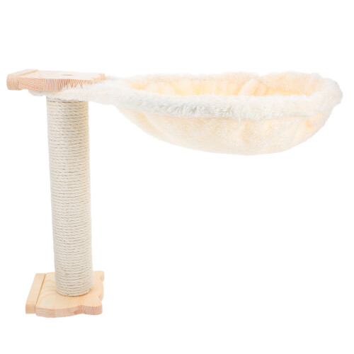 2Sets Beige Kattenhangmat Kattenbed Multifunctioneel Lintstof 1