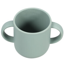 5Pcs Light Green Silicone Water Cups Baby Training Cups with Handles