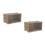 2Pcs Durable Plastic Storage Bin Clear Display Box for Mini Figures 4