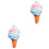 2Pcs Ice Cream Shape Plush Pillow Comfortable Couch Throw Pillow Decor 5