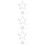3Pcs Indoor Silver LED Window Lights Hanging with Suction Cup for Xmas 8