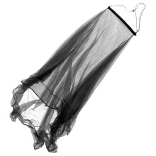1Set Fine Mesh Double Bed Mosquito Net Tent Black for Travel Camping