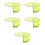 5Pcs Lightweight Hard Hat Sun Shade Yellow Visor for Construction 8