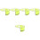 5Pcs Lightweight Hard Hat Sun Shade Yellow Visor for Construction 5