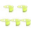 5Pcs Lightweight Hard Hat Sun Shade Yellow Visor for Construction 3
