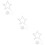 3Pcs Indoor Silver LED Window Lights Hanging with Suction Cup for Xmas 9