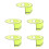 5Pcs Lightweight Hard Hat Sun Shade Yellow Visor for Construction 7
