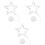 3Pcs Indoor Silver LED Window Lights Hanging with Suction Cup for Xmas 4